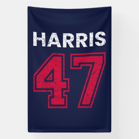 Harris 47 I - Kamala Harris voor President Spandoek (Verticaal)