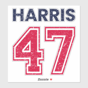 Harris 47 I - Kamala Harris voor President Sticker