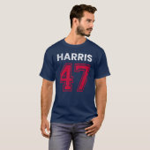 Harris 47 I - Kamala Harris voor President T-shirt (Voorkant volledig)