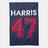 Harris 47 I - Kamala Harris voor President Theedoek (Verticaal)