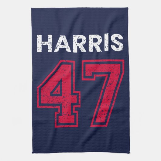 Harris 47 I - Kamala Harris voor President Theedoek (Verticaal)