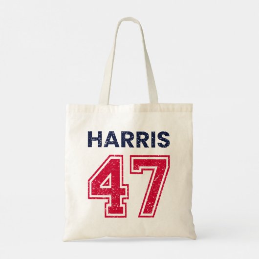 Harris 47 I - Kamala Harris voor President Tote Bag (Achterkant)