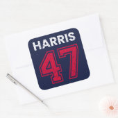 Harris 47 I - Kamala Harris Voor President Vierkante Sticker (Envelop)