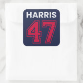 Harris 47 I - Kamala Harris Voor President Vierkante Sticker (Tas)