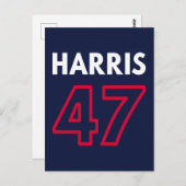 Harris 47 III - Kamala Harris Voor President Briefkaart (Voorkant / Achterkant)