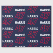 Harris 47 III - Kamala Harris Voor President Cadeaupapier (Vlak)