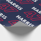 Harris 47 III - Kamala Harris Voor President Cadeaupapier (Hoek)