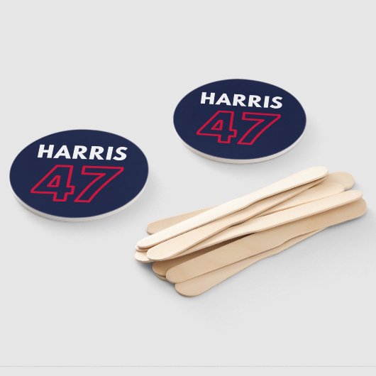 Harris 47 III - Kamala Harris Voor President Handwaaier (Niet-gemonteerd)