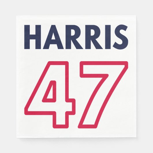 Harris 47 III - Kamala Harris Voor President Servet (Voorkant)