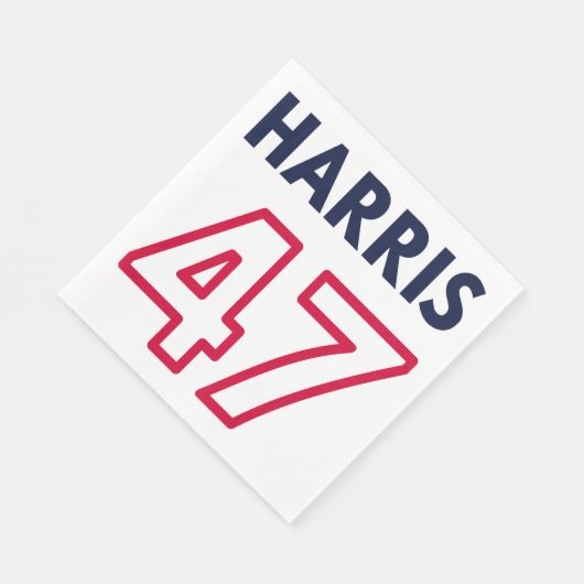 Harris 47 III - Kamala Harris Voor President Servet (Hoek)