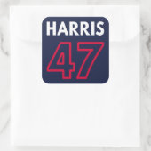 Harris 47 III - Kamala Harris Voor President Vierkante Sticker (Tas)