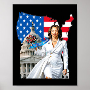 Harris 47e president VS Amerika 2024 verkiezing Poster