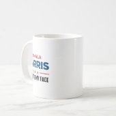 Harris als je iets te zeggen hebt koffiemok (Voorkant links)