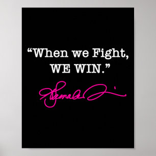 Harris - Als we vechten winnen we - Hot Pink Signa Poster