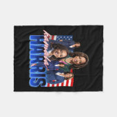 Harris American Flag Bootleg Fleece Deken (Voorkant (Horizontaal))