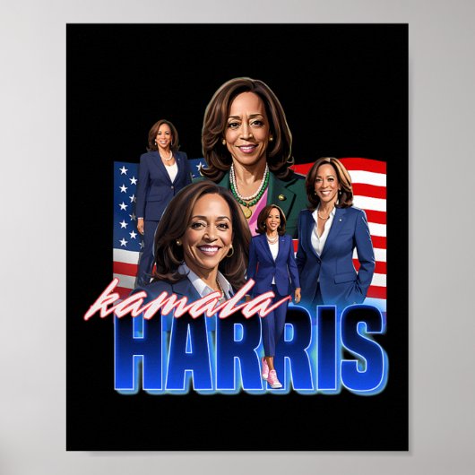 Harris American Flag Bootleg Poster (Voorkant)
