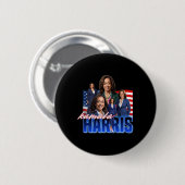 Harris American Flag Bootleg Ronde Button 5,7 Cm (Voorkant /achterkant)