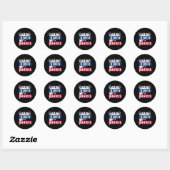 Harris Amerikaanse vlag overwinning Ronde Sticker (Vel)