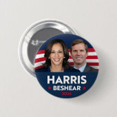 HARRIS BESHEAR 2024 RONDE BUTTON 5,7 CM (Voorkant /achterkant)