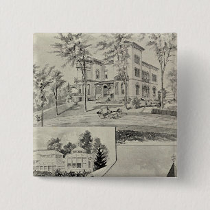 Harris Bldg, New London, Conn Vierkante Button 5,1 Cm