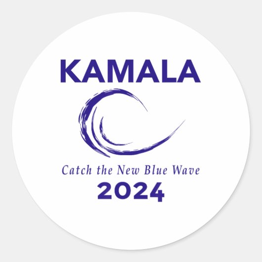 Harris-campagne 2024 ronde sticker (Voorkant)