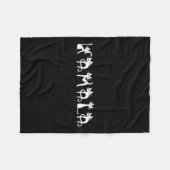 Harris Cat-belettering positief Fleece Deken (Voorkant (Horizontaal))