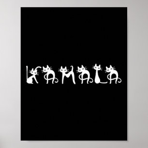 Harris Cat-belettering positief Poster