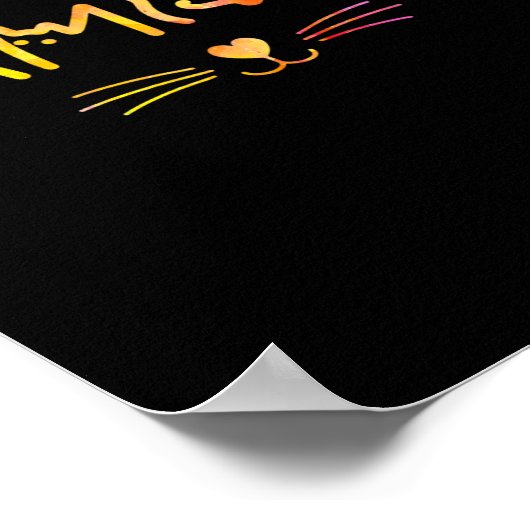 Harris Cat Lettering Funny Cat Lady Harris Wheimer Poster (Hoek)