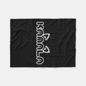 Harris Cat Lettering Positief Funny Kamala Fleece Deken (Voorkant (Horizontaal))
