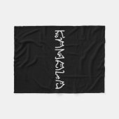 Harris Cat Lettering Positief Grappig 10 Fleece Deken (Voorkant (Horizontaal))