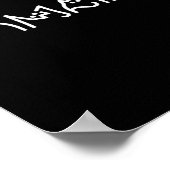 Harris Cat Lettering Positief Grappig 10 Poster (Hoek)