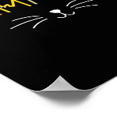 Harris Cat Lettering Positief Grappig 12 Poster (Hoek)