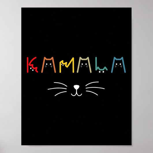 Harris Cat Lettering Positief Grappig 12 Poster (Voorkant)
