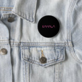 Harris Cat Lettering Positief Grappig 13 Ronde Button 5,7 Cm (In situ)