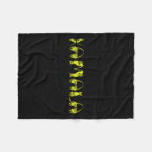 Harris Cat Lettering Positief Grappig 15 Fleece Deken (Voorkant (Horizontaal))