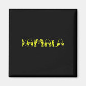 Harris Cat Lettering Positief Grappig 15 Magneet (Voorkant)