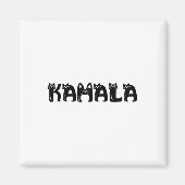 Harris Cat Lettering Positief Grappig 2024 Verkiez Magneet (Voorkant)