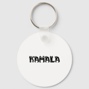 Harris Cat Lettering Positief Grappig 2024 Verkiez Sleutelhanger