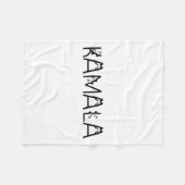 Harris Cat Lettering Positief Grappig 2 Fleece Deken (Voorkant (Horizontaal))