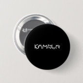 Harris Cat Lettering Positief Grappig 8 Ronde Button 5,7 Cm (Voorkant /achterkant)