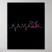 Harris Cat Lettering Positief Grappig Kattenliefhe Poster (Voorkant)