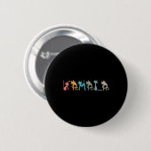 Harris Cat Lettering Positief Grappig Ronde Button 5,7 Cm (Voorkant /achterkant)
