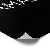 Harris Cat Lettering Positief Grappig Shirt Kamala Poster (Hoek)