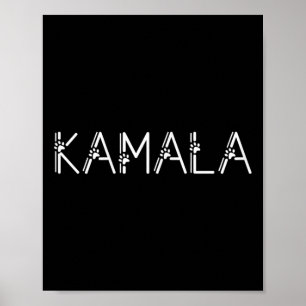 Harris Cat Lettering Positief Grappig Shirt Kamala Poster