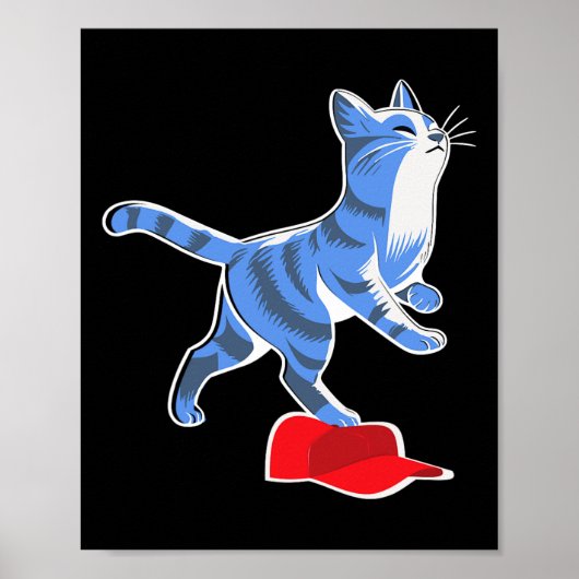 Harris Cat stapt op Mega Pet VP-President Poster (Voorkant)
