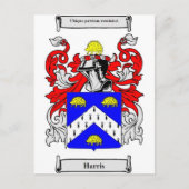 Harris Coat of Arms Briefkaart (Voorkant)