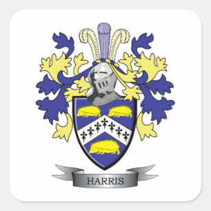 Harris Coat of Arms Vierkante Sticker