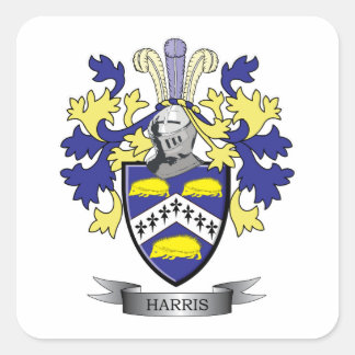 Harris Coat of Arms Vierkante Sticker