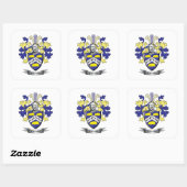 Harris Coat of Arms Vierkante Sticker (Vel)