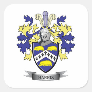 Harris Coat of Arms Vierkante Sticker